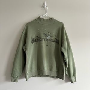 American Eagle Mock Neck Sweatshirt